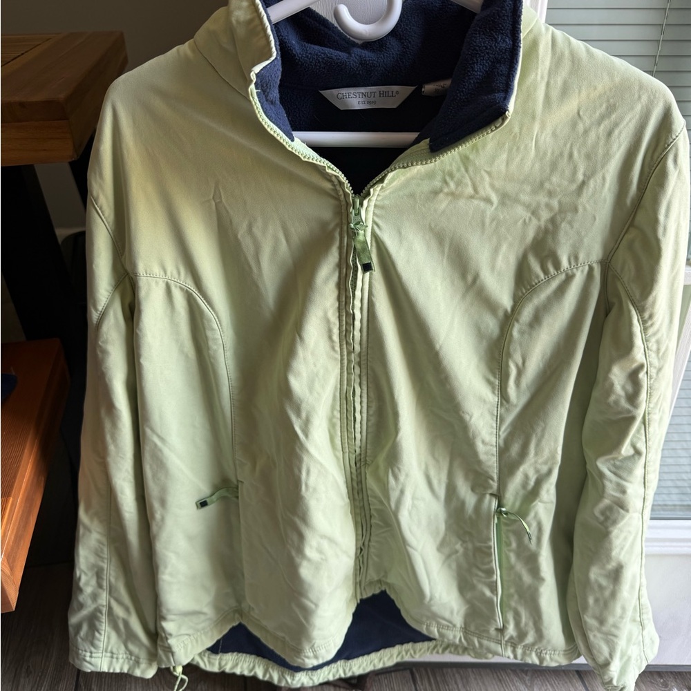 Light Green Zip-Up Jacket - Picture 2 of 7